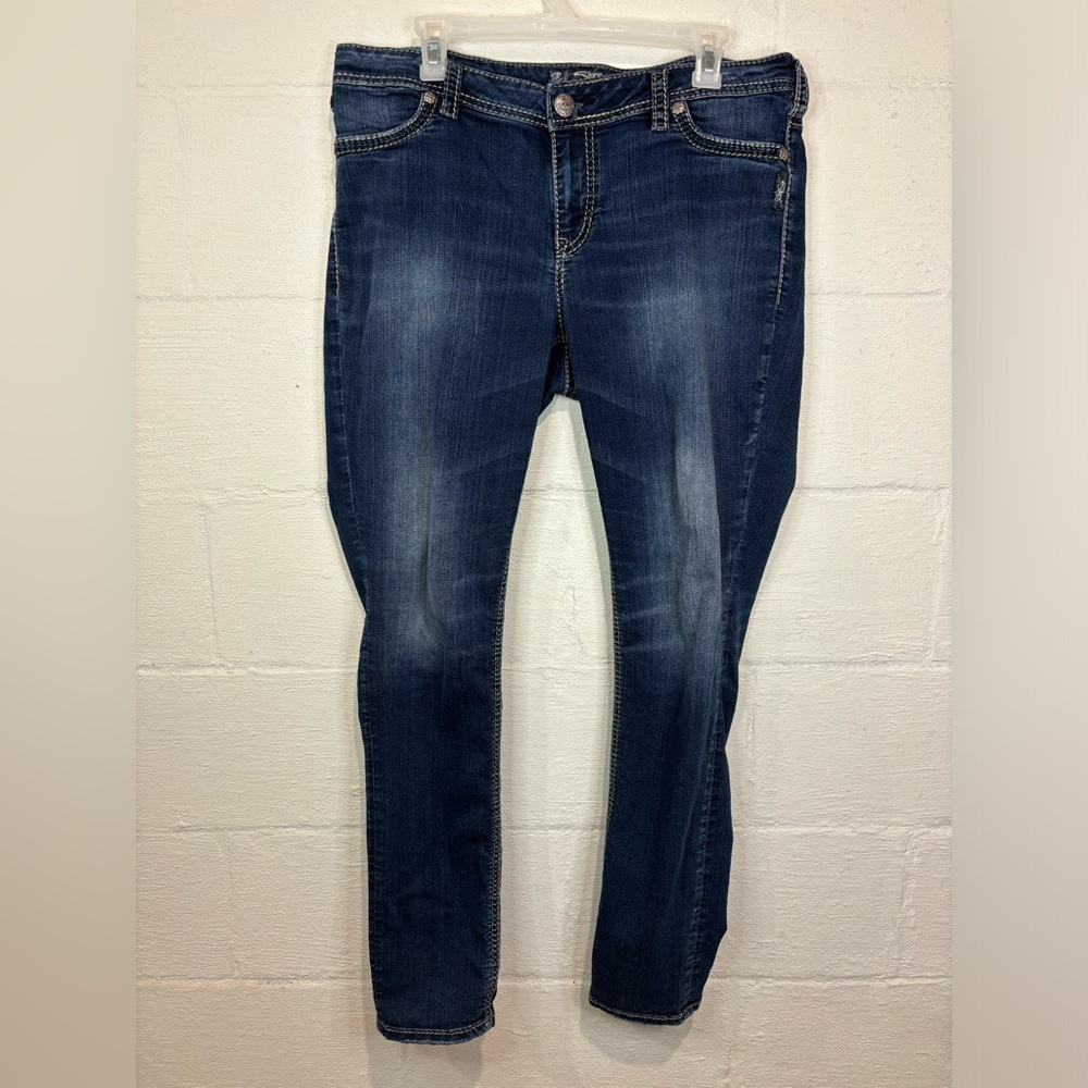 Silver Jeans Women's Skinny Jeans - Dark Blue